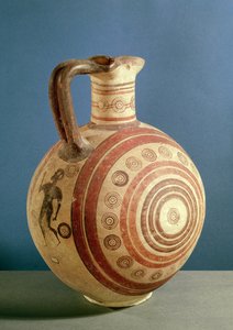 Oinochoe koristeltu keskittyneillä ympyröillä (keramiikka)
